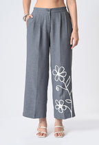 BLUISH GREY WRINKLE FREE CO-ORD SET