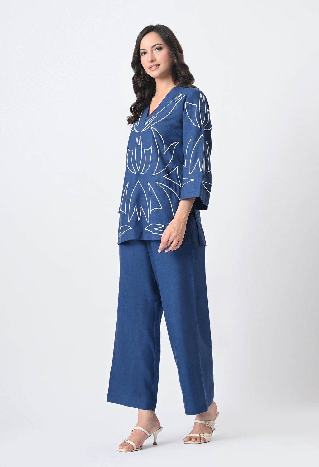 DENIM BLUE COTTON CO-ORD SET