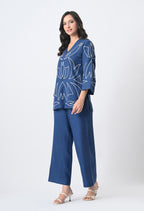 DENIM BLUE COTTON CO-ORD SET