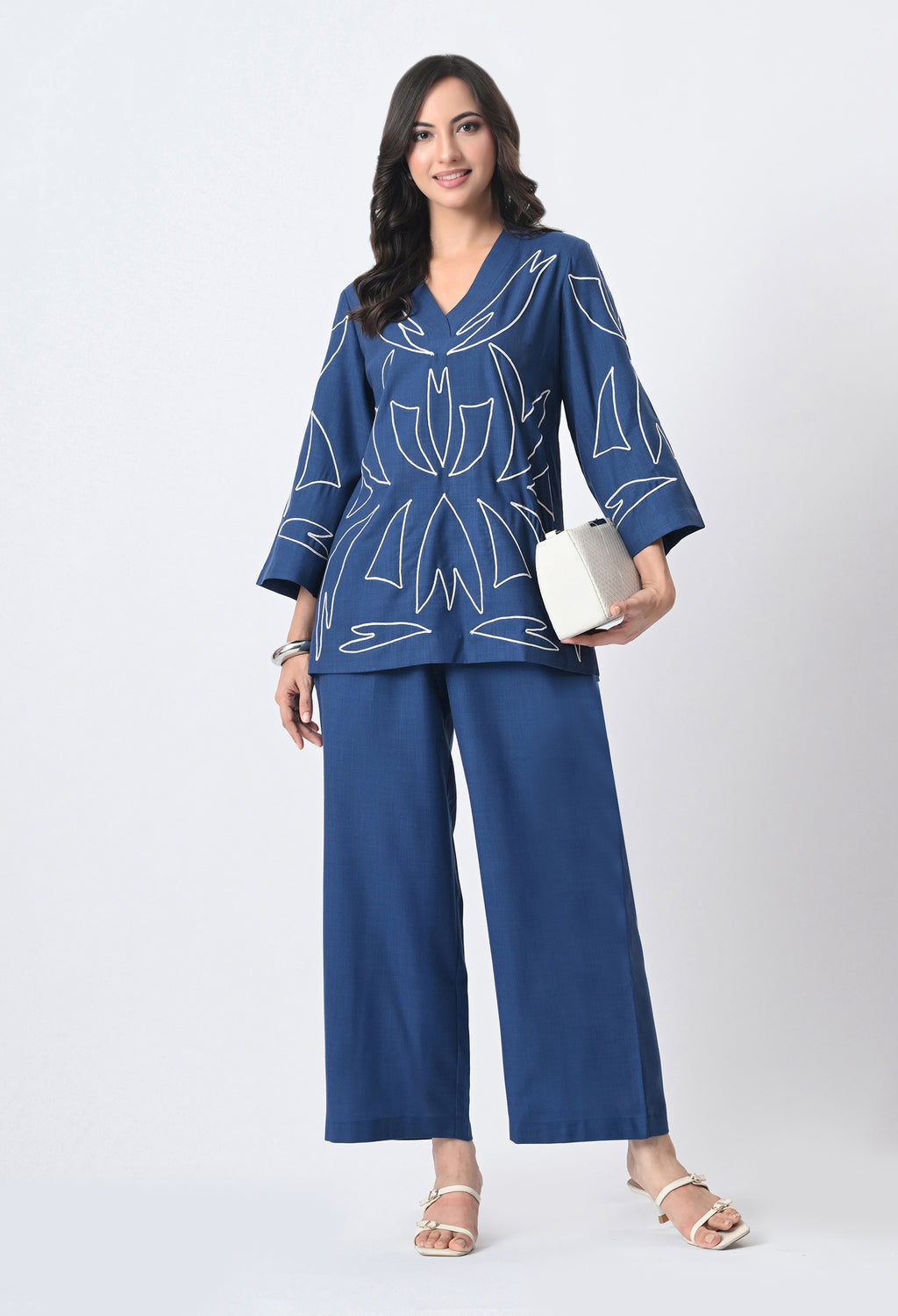 DENIM BLUE COTTON CO-ORD SET