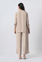 BEIGE RAYON CO-ORD SET