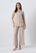 BEIGE RAYON CO-ORD SET