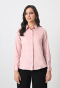 SOFT PINK GLAZED COTTON SHIRT