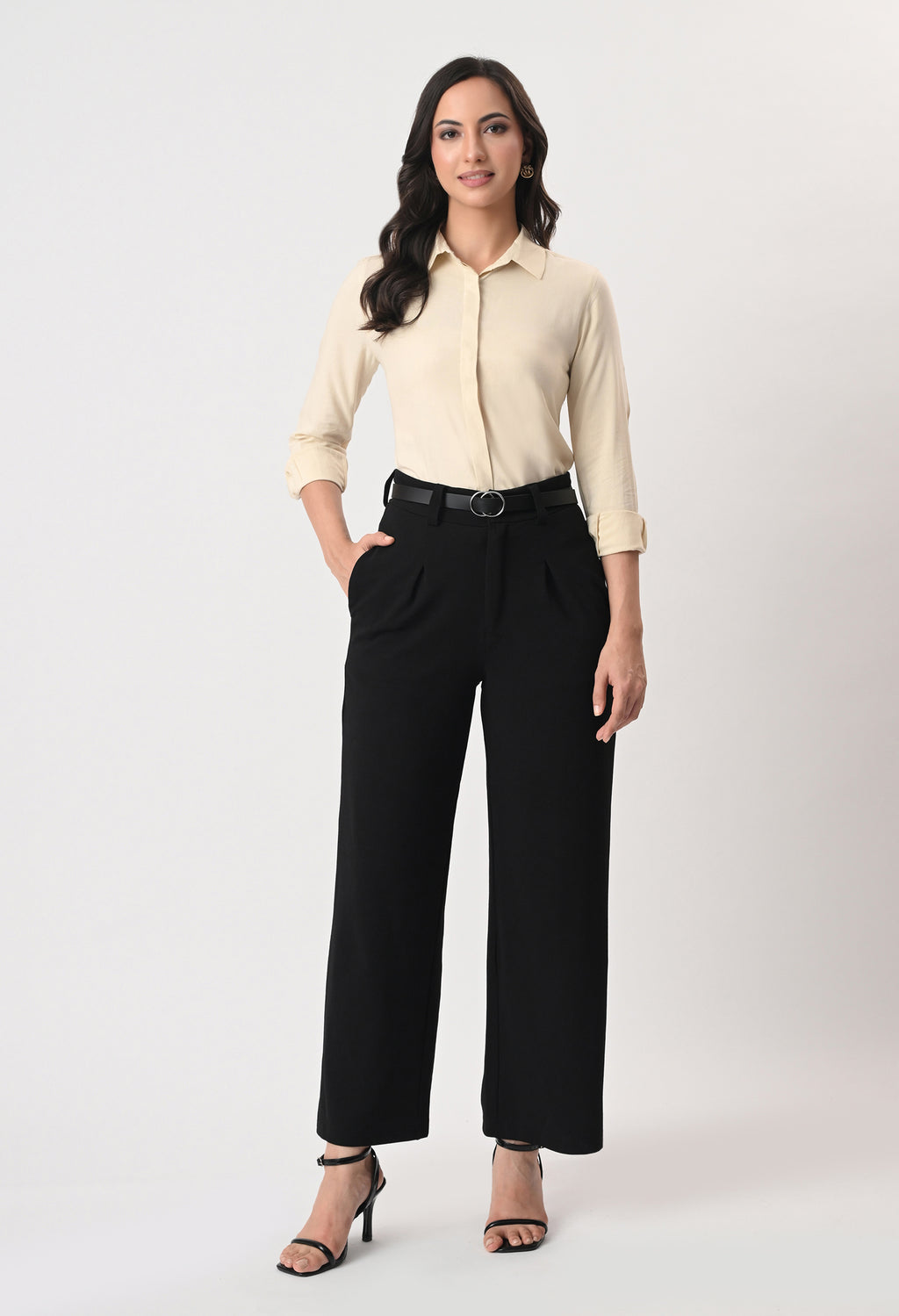 CREAM GLAZED COTTON SHIRT