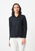 BLACK RAYON SHIRT