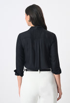 BLACK RAYON SHIRT
