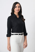 BLACK RAYON SHIRT