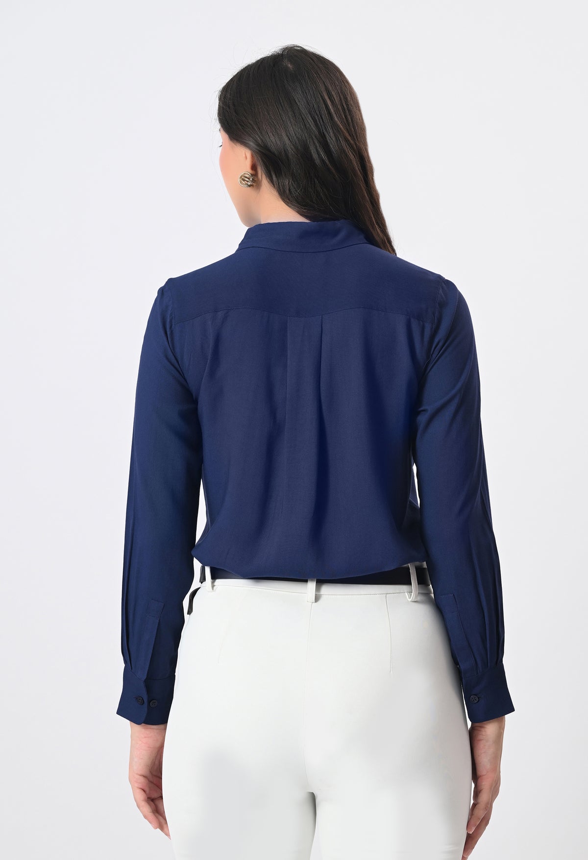 BLUE RAYON SHIRT