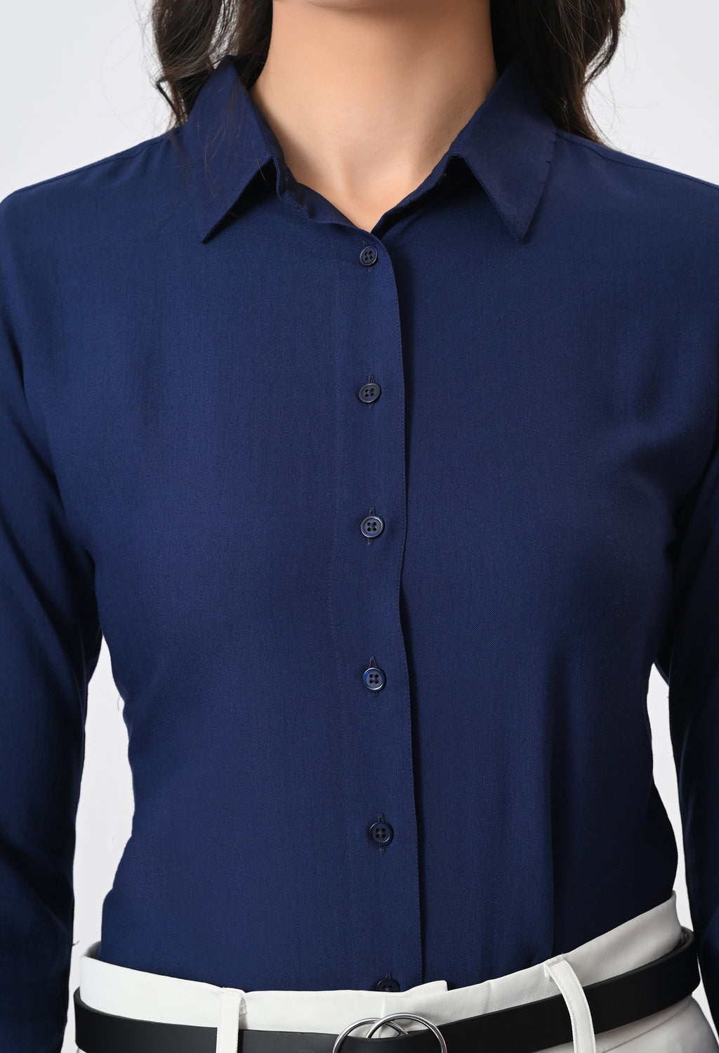 BLUE RAYON SHIRT