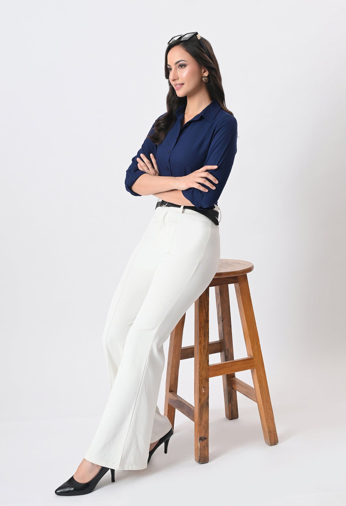 BLUE RAYON SHIRT