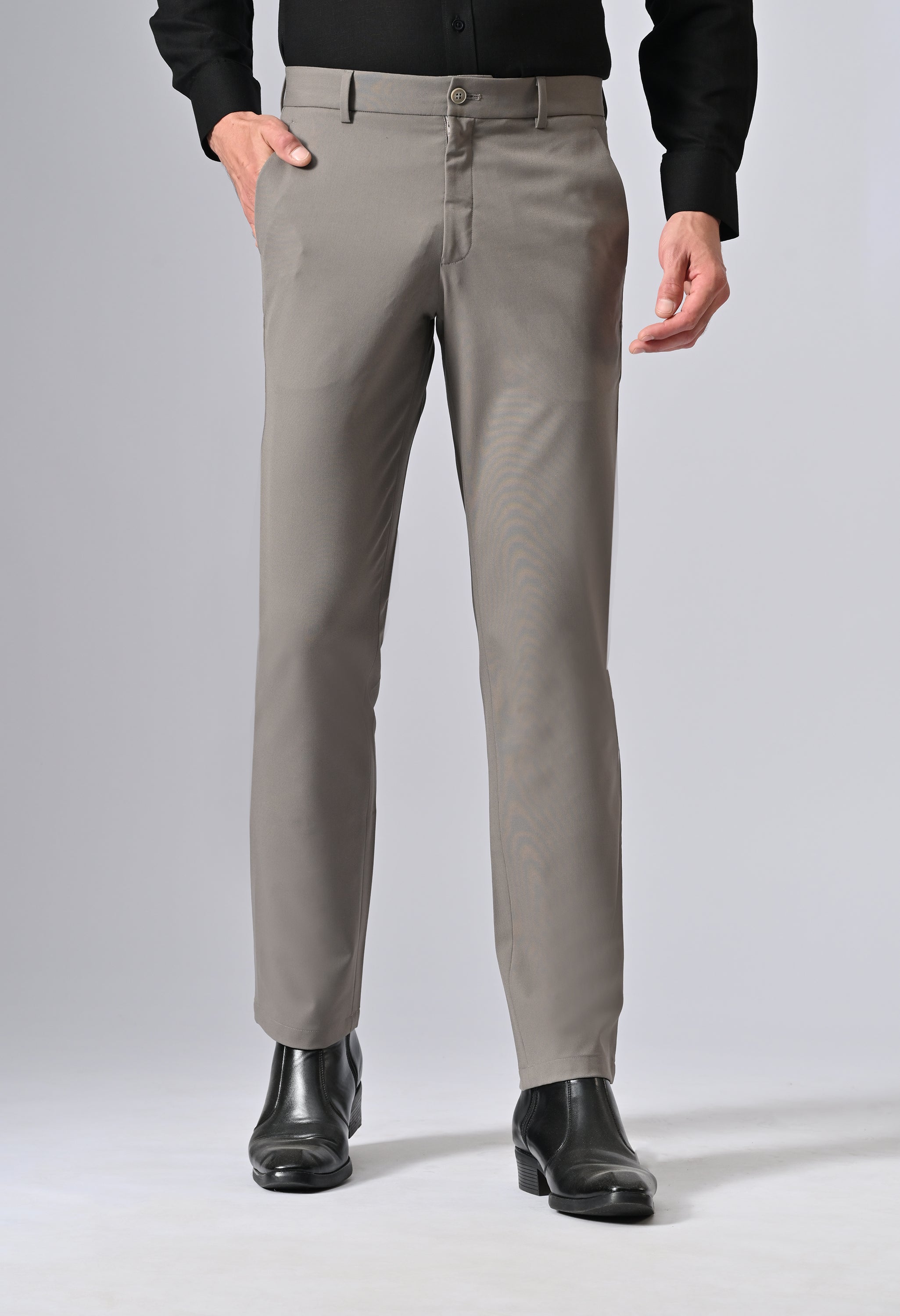 4D FLEX TROUSER - GREIGE