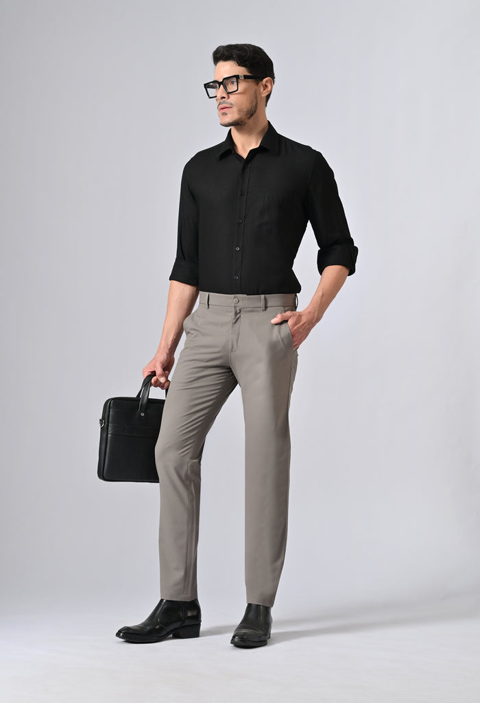 4D FLEX TROUSER - GREIGE