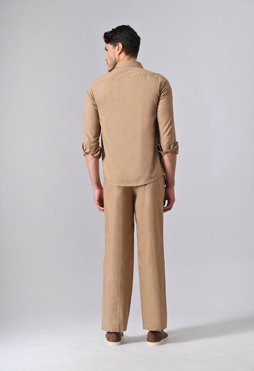 LINEN Co-ord set - Mocha