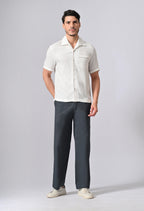 LINEN RELAX FIT TROUSER - Royal Blue