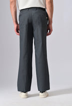 LINEN RELAX FIT TROUSER - Royal Blue