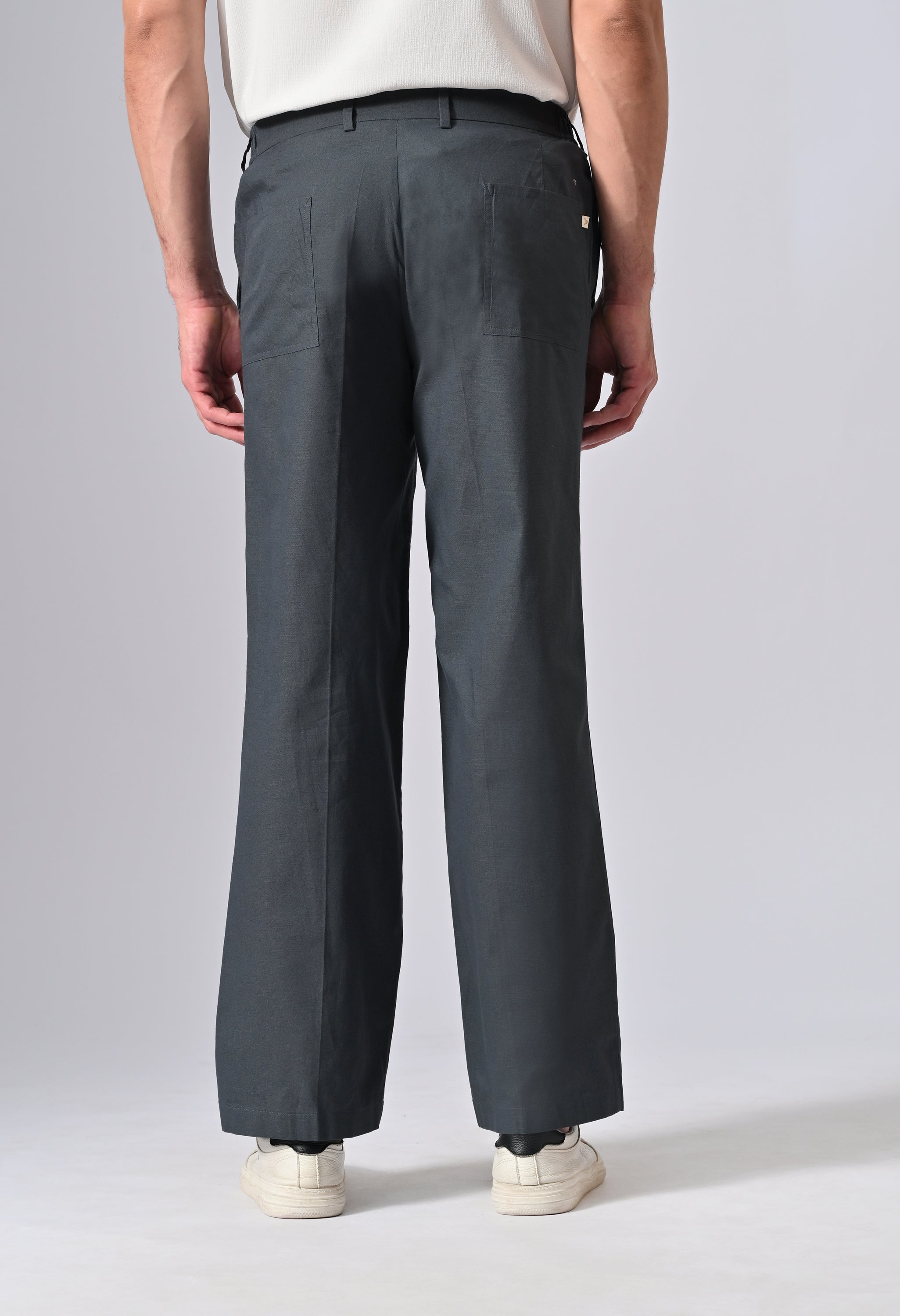 LINEN RELAX FIT TROUSER - Royal Blue