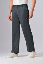 LINEN RELAX FIT TROUSER - Royal Blue