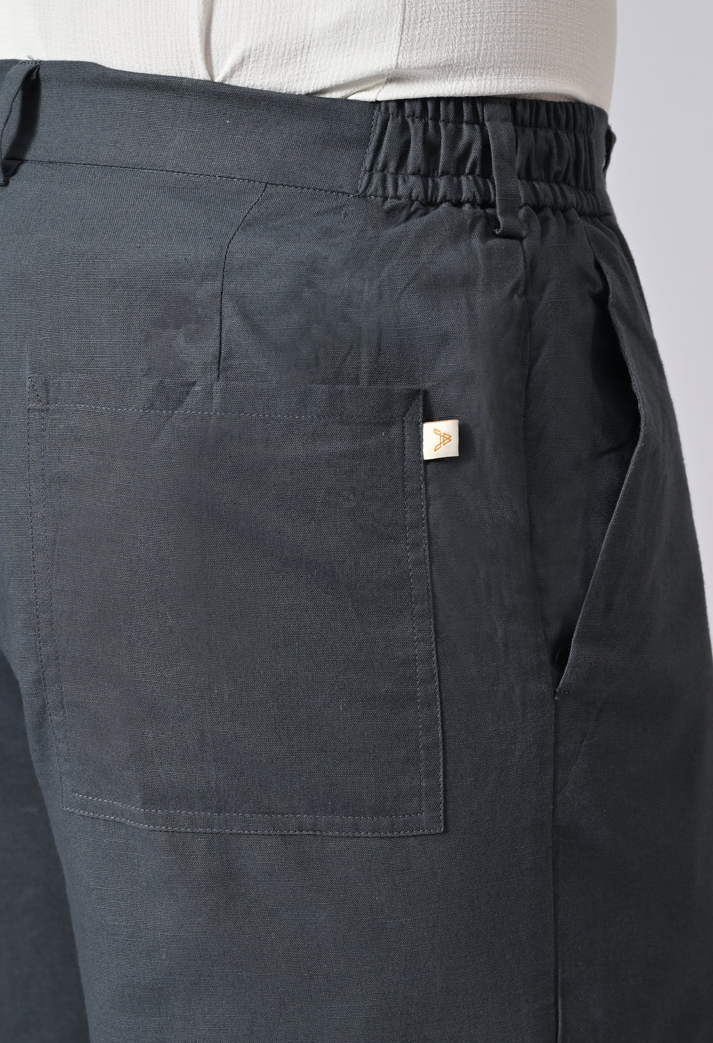 LINEN RELAX FIT TROUSER - Royal Blue