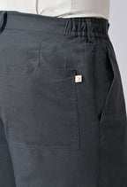 LINEN RELAX FIT TROUSER - Royal Blue
