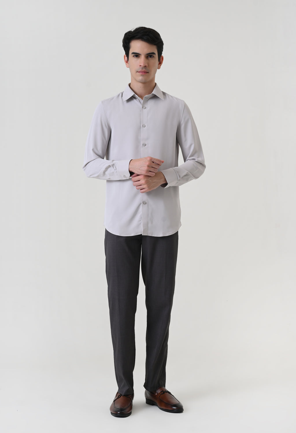 Wrinkle Free Shirt - Silver