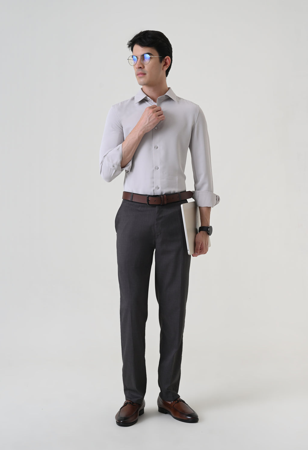 Wrinkle Free Shirt - Silver
