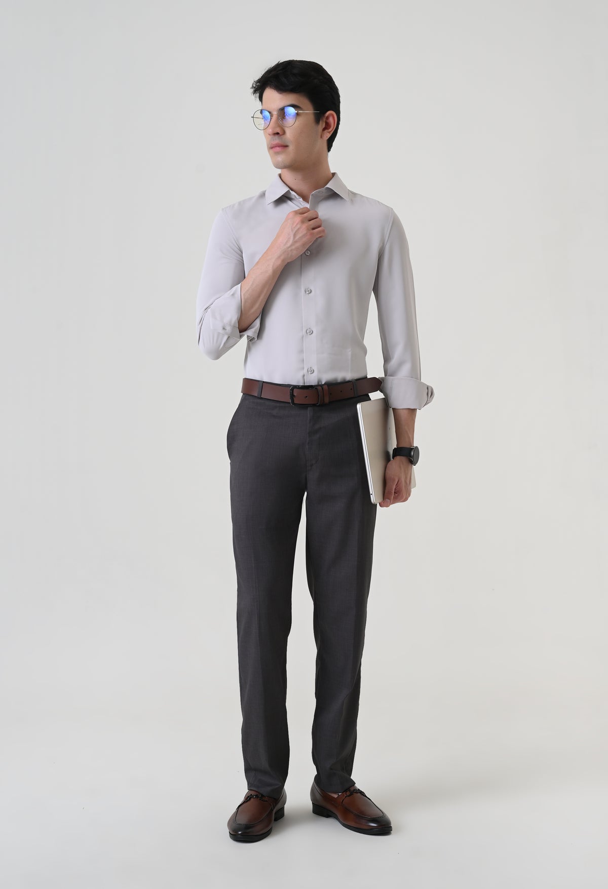 Wrinkle Free Shirt - Silver
