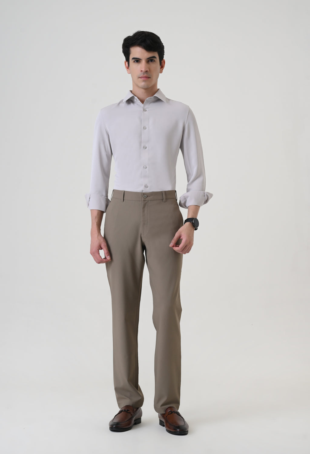 4 Way Stretch Trouser - Dark Beige