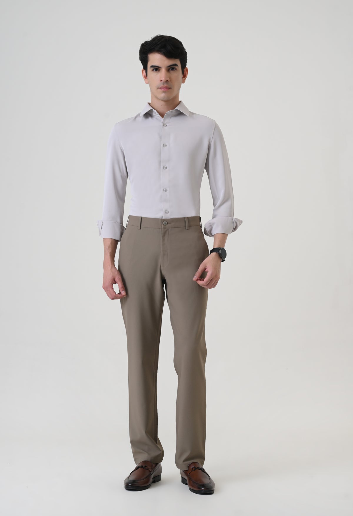 4 Way Stretch Trouser - Dark Beige