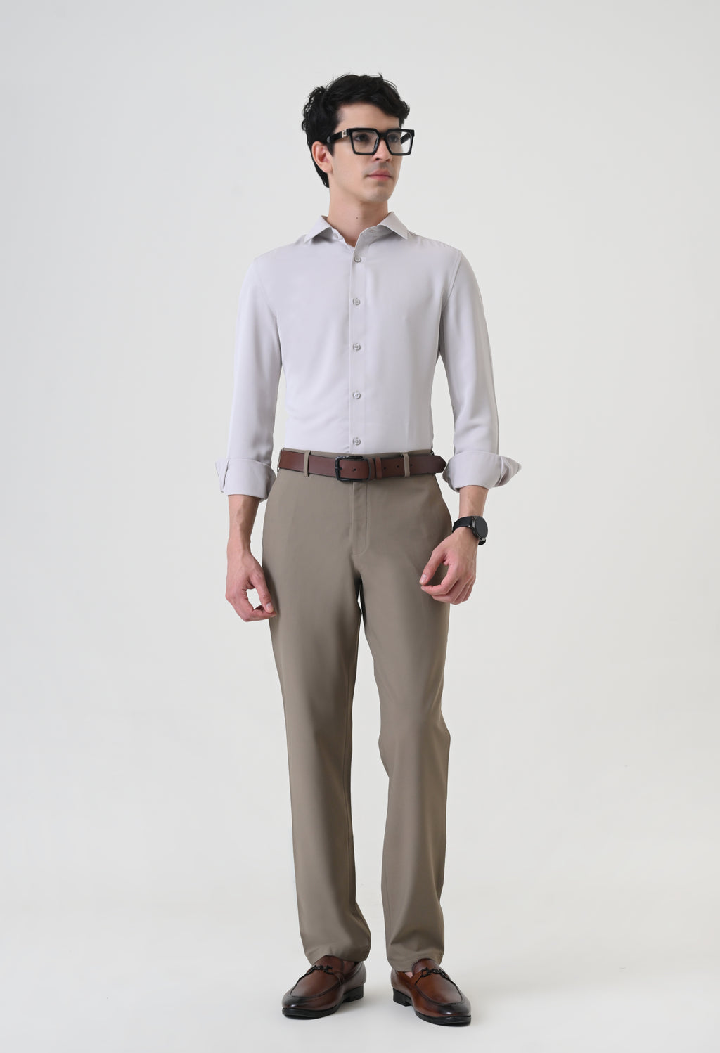 4 Way Stretch Trouser - Dark Beige