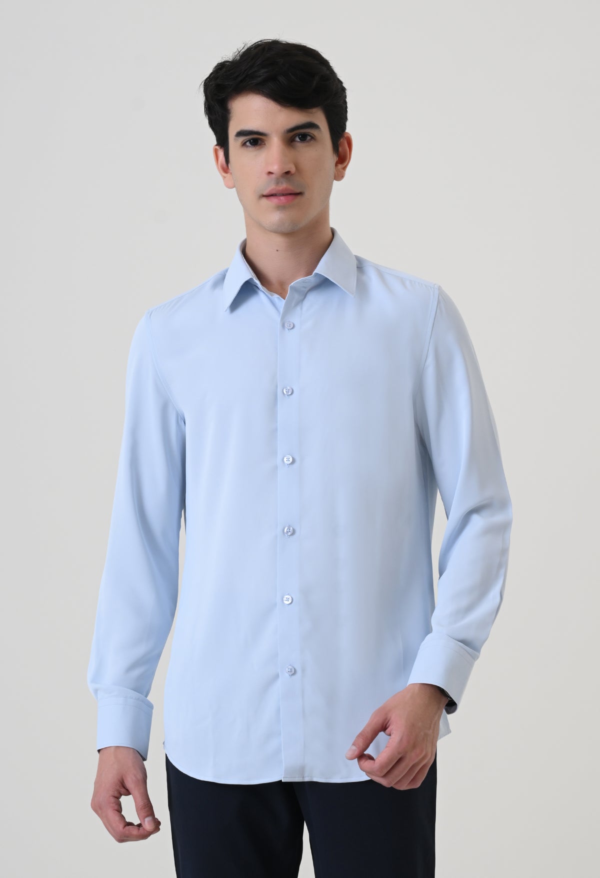 Wrinkle Free Shirt - Sky Blue