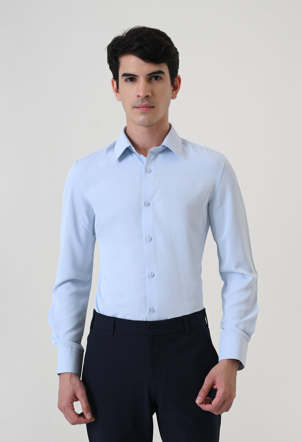 Wrinkle Free Shirt - Sky Blue