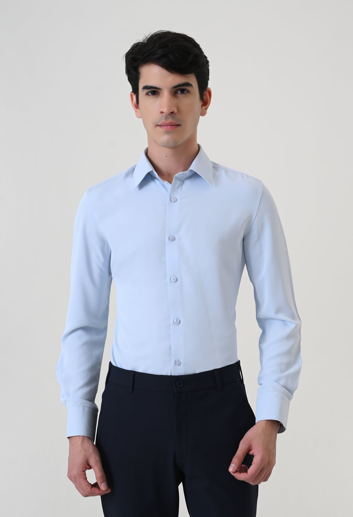 Wrinkle Free Shirt - Sky Blue