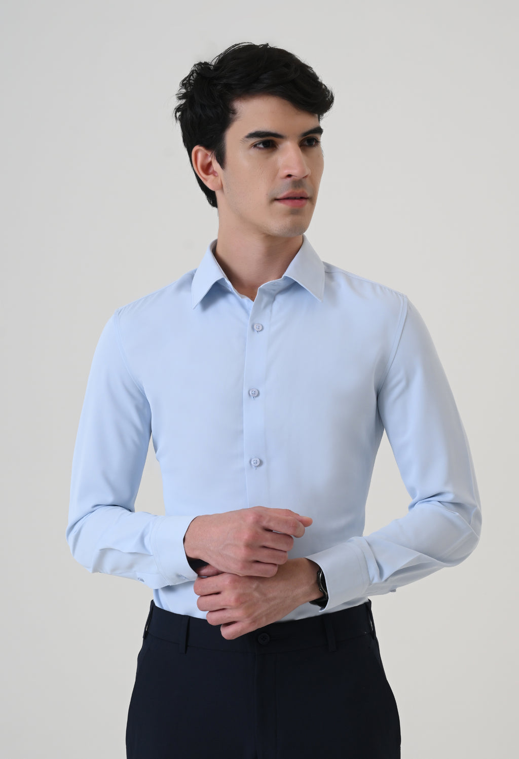 Wrinkle Free Shirt - Sky Blue