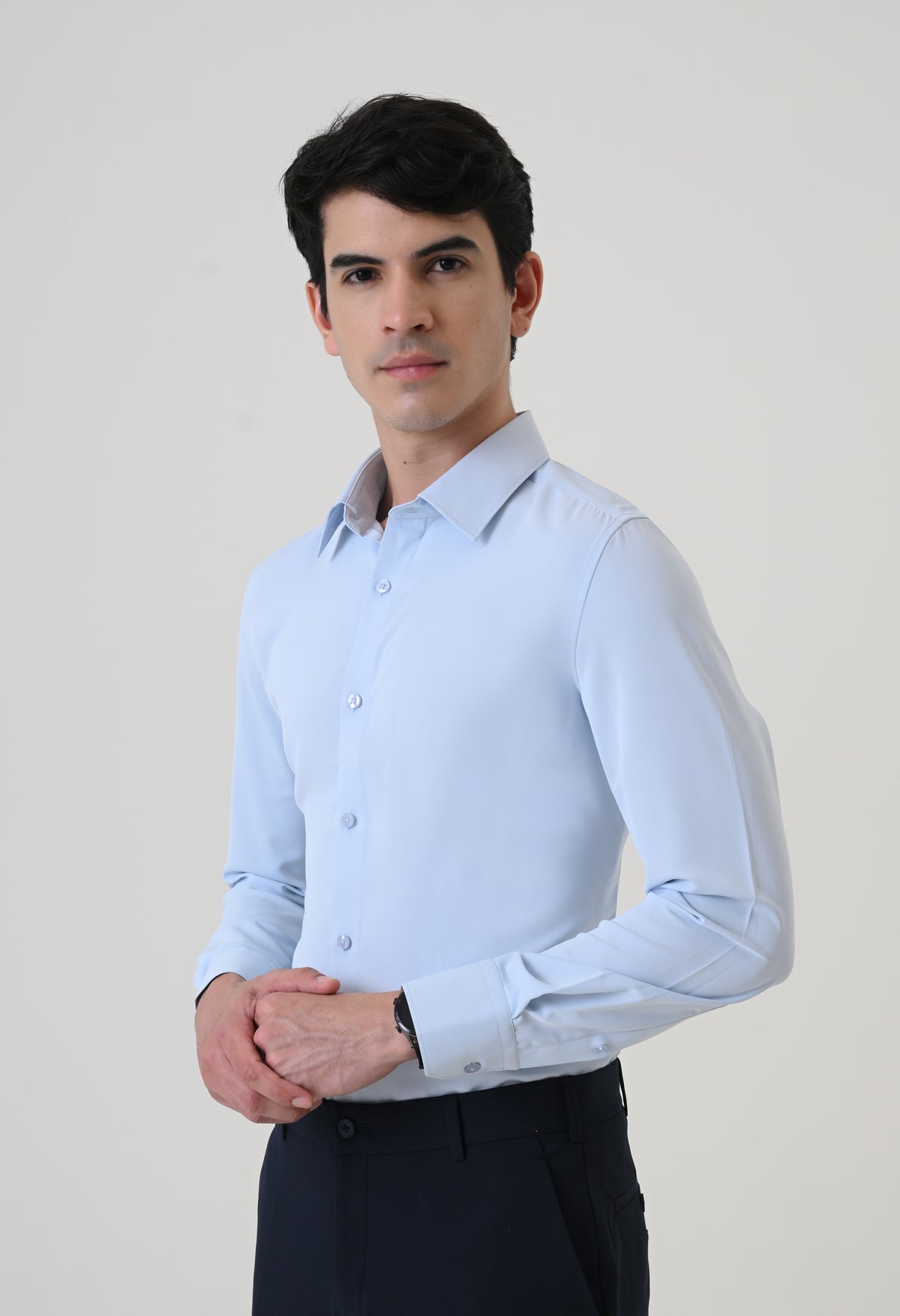 Wrinkle Free Shirt - Sky Blue