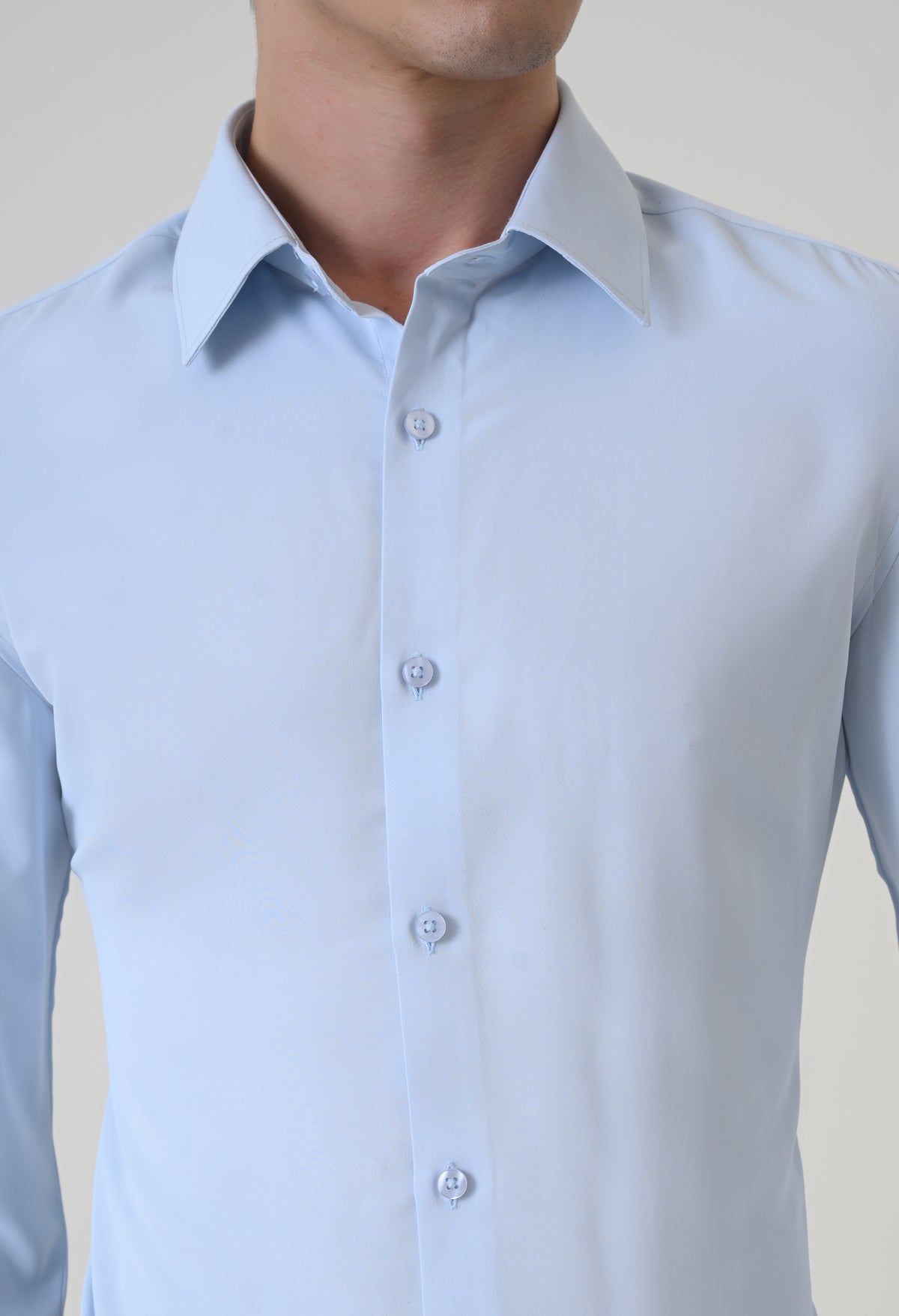 Wrinkle Free Shirt - Sky Blue