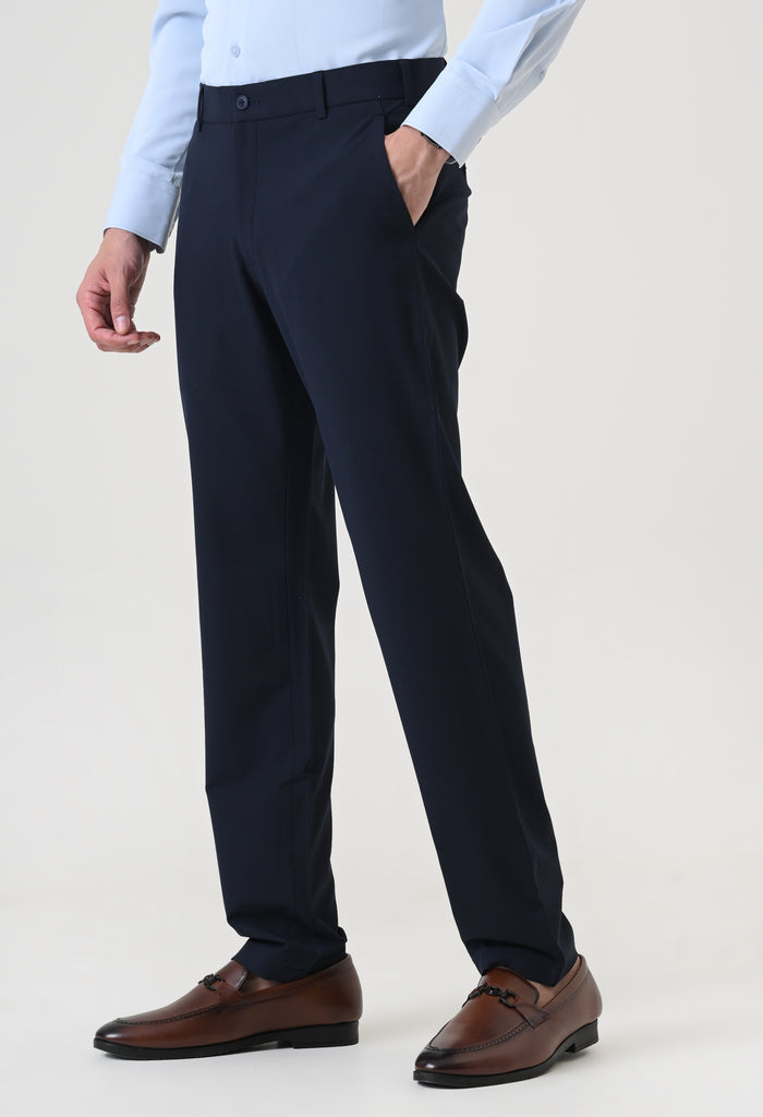 4 Way Stretch Trouser - Navy Blue