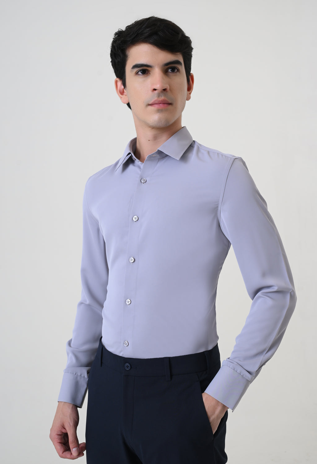 Wrinkle Free Shirt - Grey