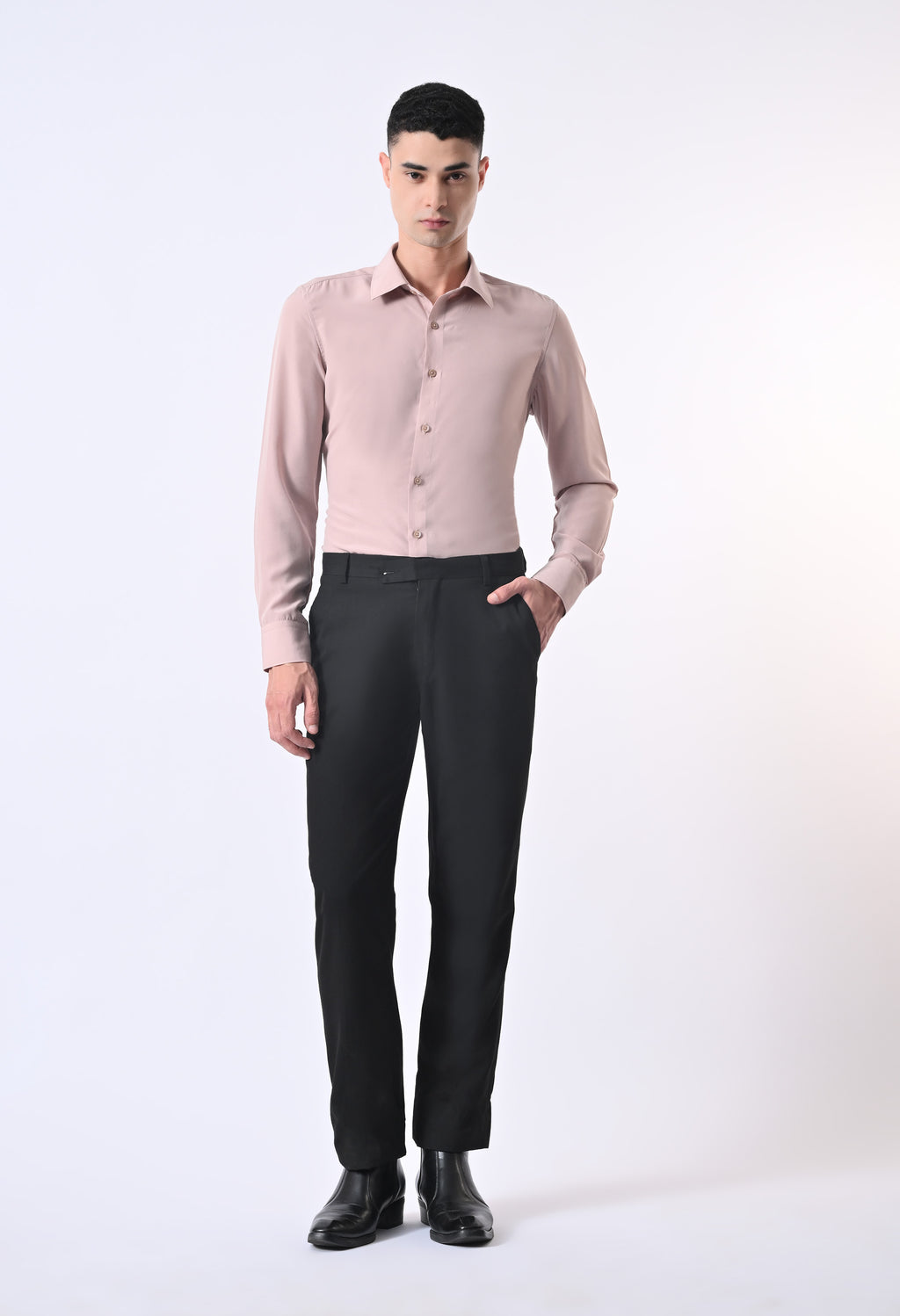SOFT WRINKLE FREE SHRIT - SKIN COLOUR
