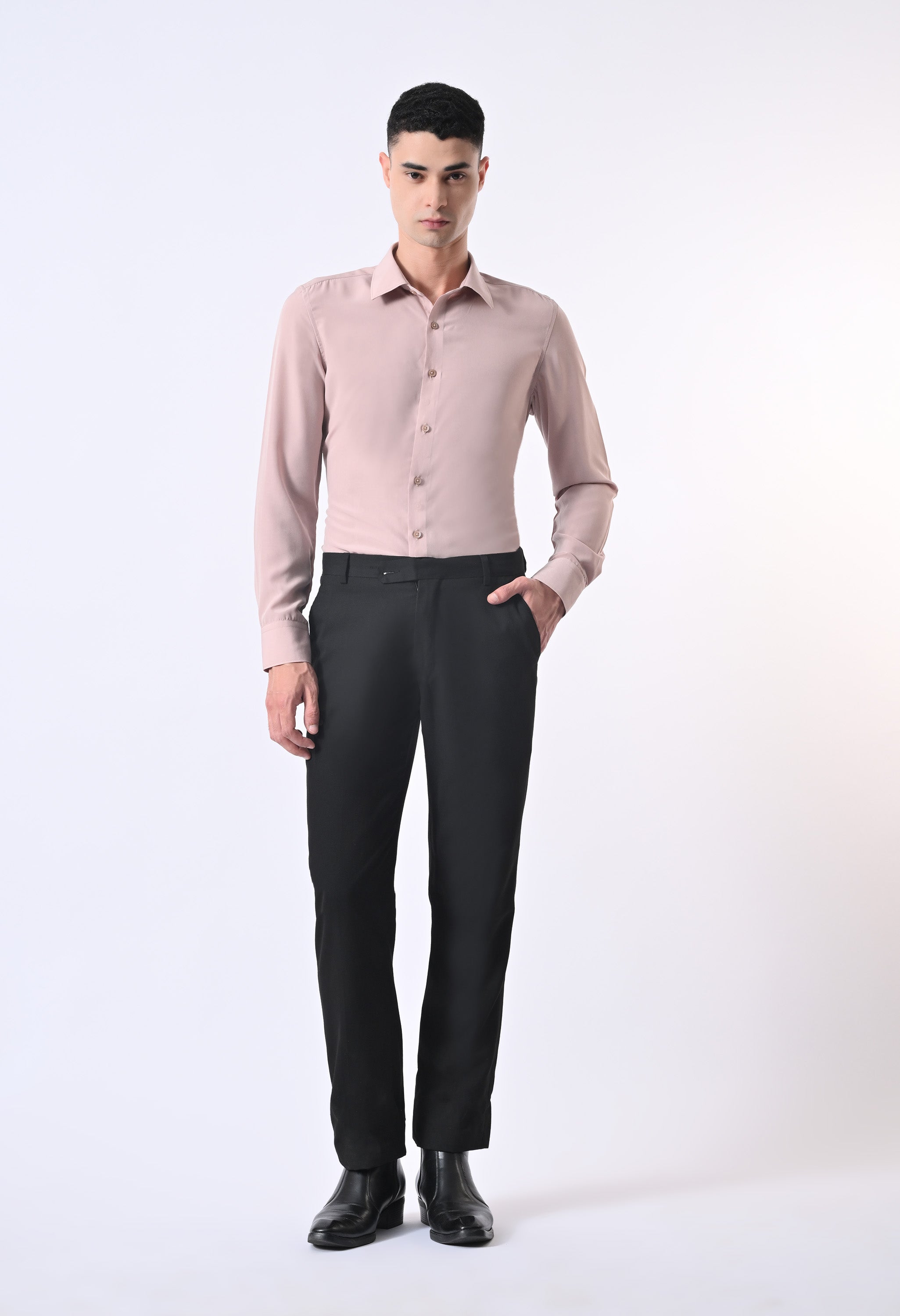 SOFT WRINKLE FREE SHRIT - SKIN COLOUR