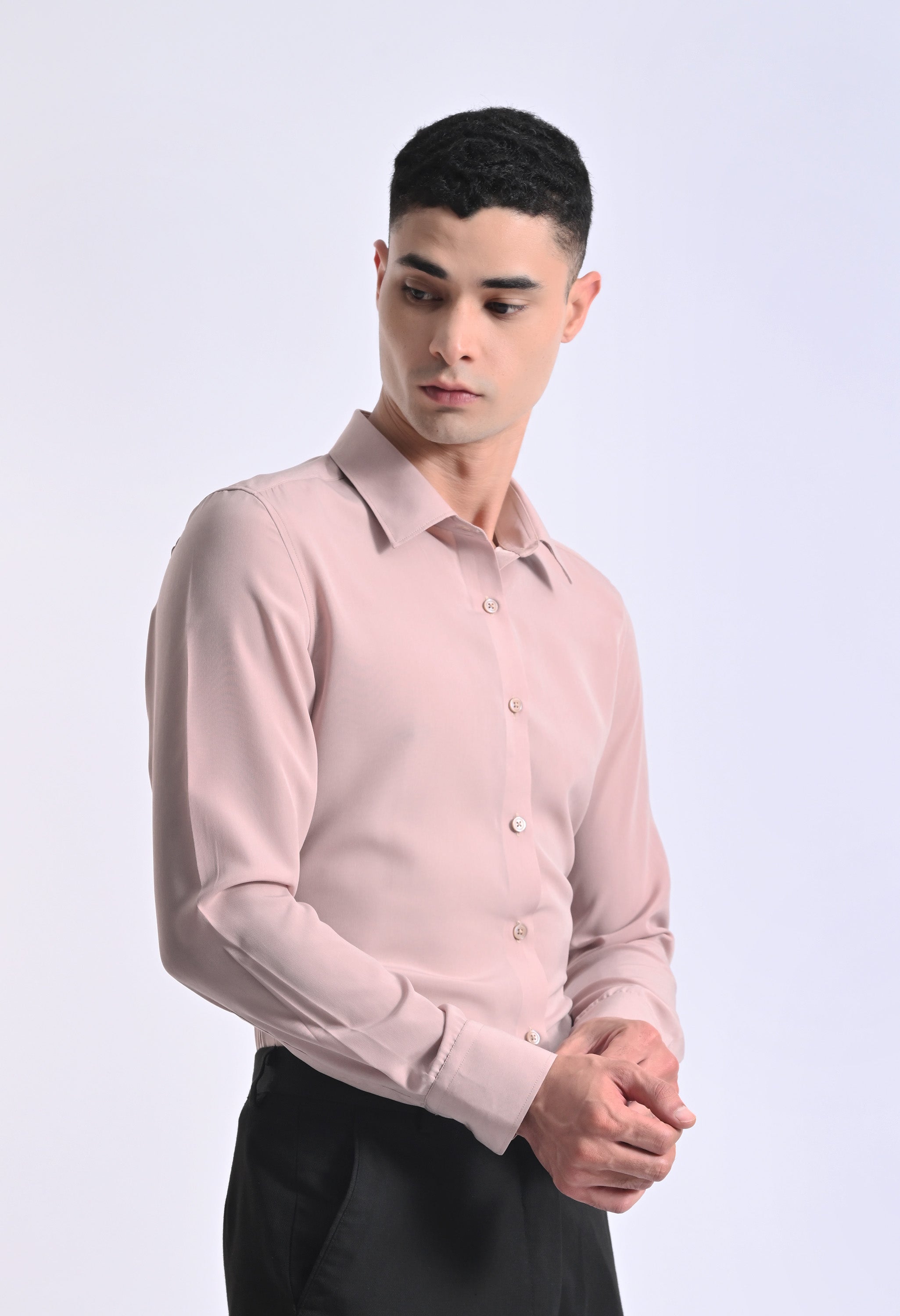 SOFT WRINKLE FREE SHRIT - SKIN COLOUR
