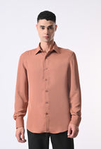 WRINKLE FREE SHIRT - RUST ORANGE