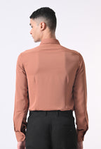 WRINKLE FREE SHIRT - RUST ORANGE