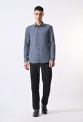SOFT WRINKLE FREE SHIRT - DENIM BLUE