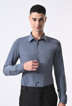 SOFT WRINKLE FREE SHIRT - DENIM BLUE