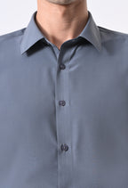 SOFT WRINKLE FREE SHIRT - DENIM BLUE
