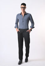 SOFT WRINKLE FREE SHIRT - DENIM BLUE