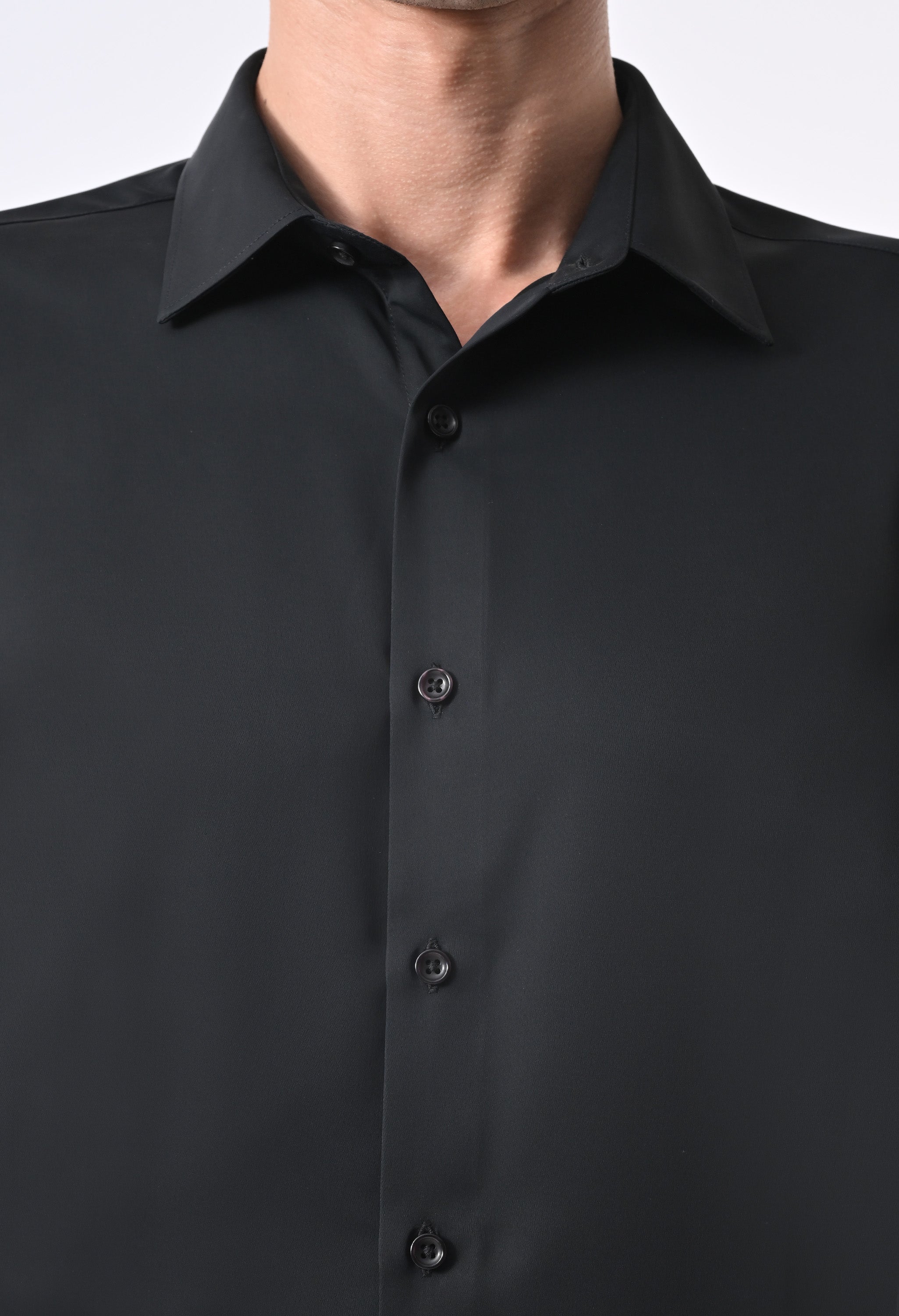WRINKLE FREE SHIRT - BLACK