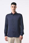 WRINKLE FREE SHIRT - NAVY BLUE