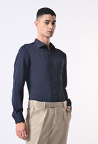 WRINKLE FREE SHIRT - NAVY BLUE
