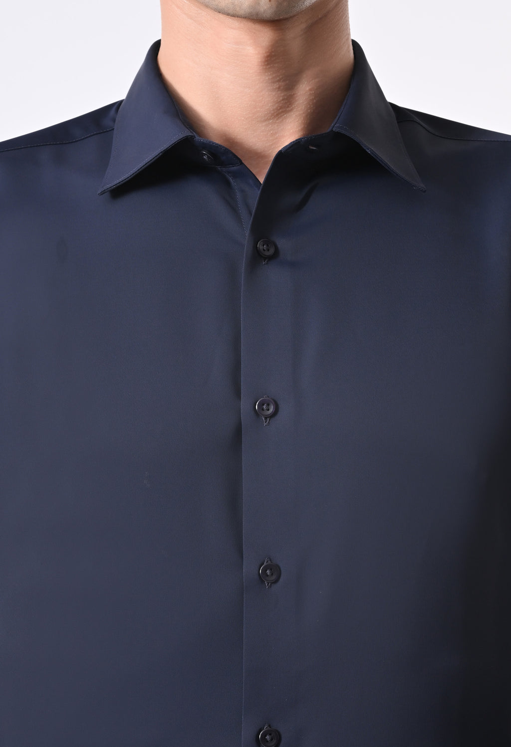 WRINKLE FREE SHIRT - NAVY BLUE